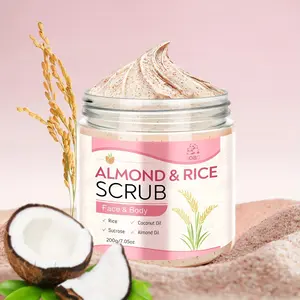 Rice Exfoliating Balm with Niacinamide, Brightening and Smoothing, Deep Cleanses Pores, Ideal for Rough Areas Like Elbows and Knees, 200g