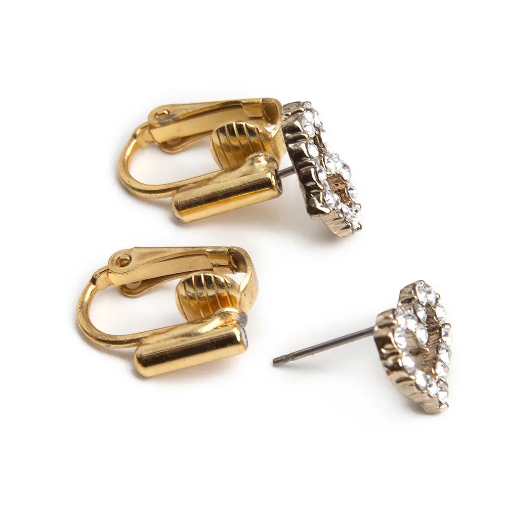 Gold Post to Clip Earring Converters
