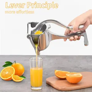 Manual Portable Juicer, Multifunctional Hand Press Citrus Juicer, Easy Squeeze Fruit Juicer for Lemon, Orange, Fresh Juice Maker for Kitchen & Home Use