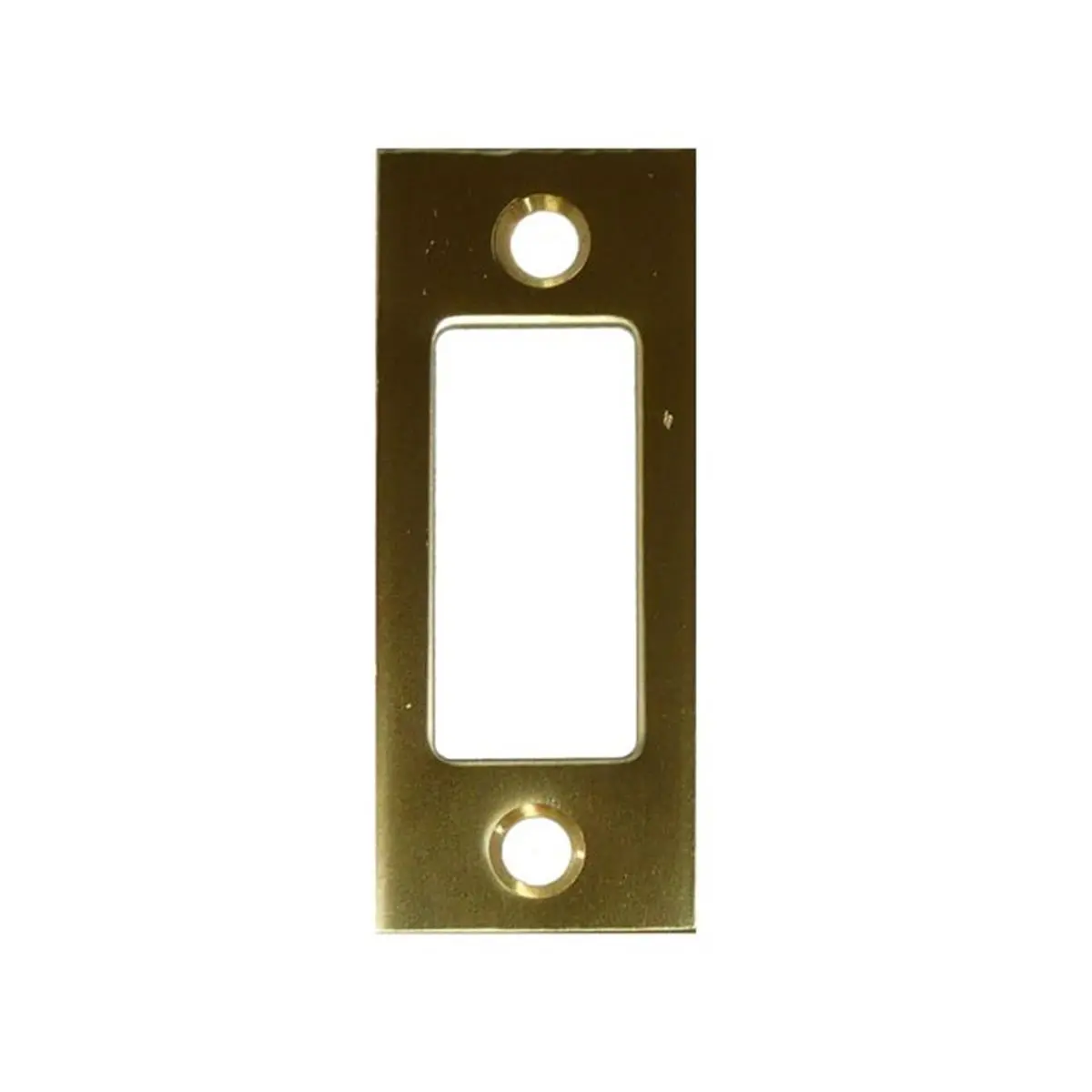 Don-Jo High-Quality Replacement Deadbolt Strike for Door Locks, 2-3/4"x1-1/8" Bright Brass - Dependable Motorcycle Security Accessory