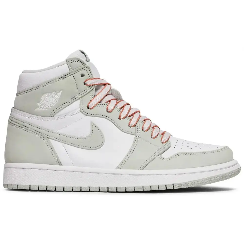 Jordan Women's Retro 1 High "Seafoam" Athletic Leather Shoe, Authentic Footwear, Sports Shoes