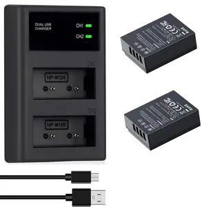 NP-W126 NP-W126S Battery for Fujifilm XM5 X100VI X100V XS10 XT30 XE4 2x 1300mAh NP-W126 NP-W126S Battery for Fujifilm XM5 X100VI X100V XS10 XT30 XE4 2x 1300mAh