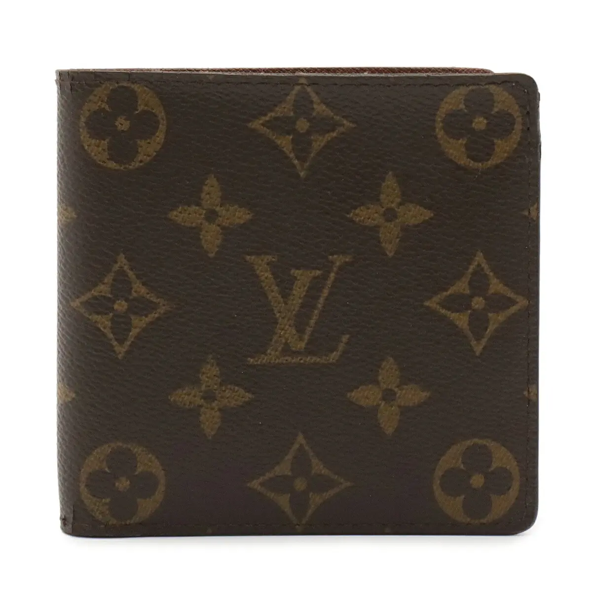 Pre-owned Louis Vuitton Canvas Small Leather Goods Porte Billets Cartes Credit Monogram Bifold Wallet