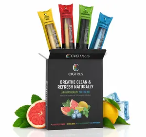 Cigtrus: Travel Essentials TSA-Accepted Oral Fixation Relief Aroma Inhaler 4 Flavor Pack