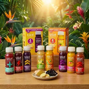 Vive Organic Ginger Turmeric Wellness Shot 2 oz, Organic Immune Support Drink with Echinacea and Black Pepper Blend, Daily Wellness Formula, Multiple Flavors Available