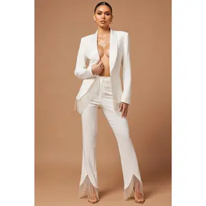 Sadie Pearl Pant - White