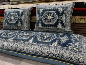 Luxury BLUE Afghan Toshak Cover Set B04 | Velvet High Quality | Custom Made Toshak Set