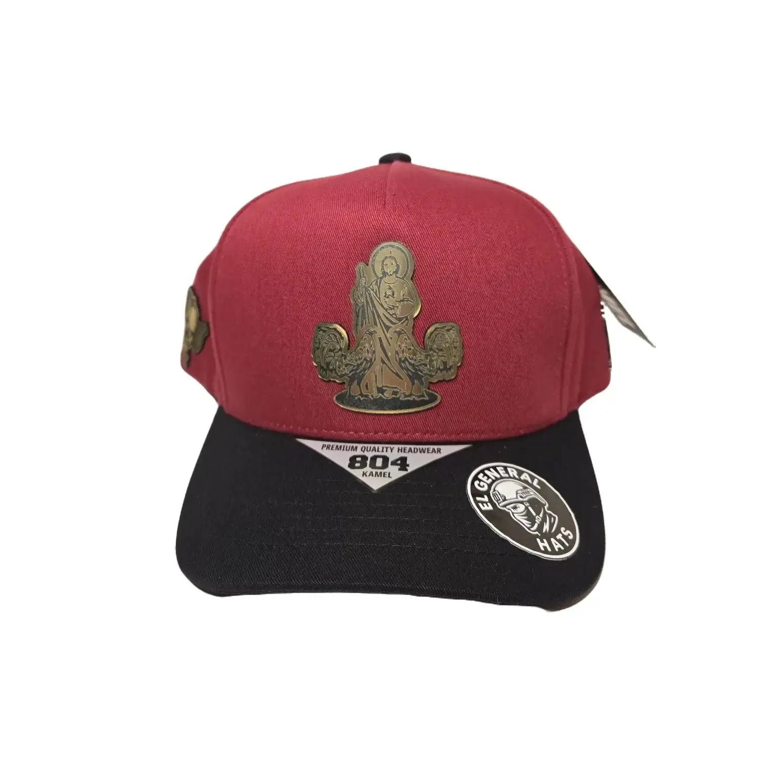 Gorra Imagen San Judas y gallos, Black Snapback with Imagen San Judas y gallos, Gorra de San Judas y gallos de alta calidad, San Judas y gallos Hat