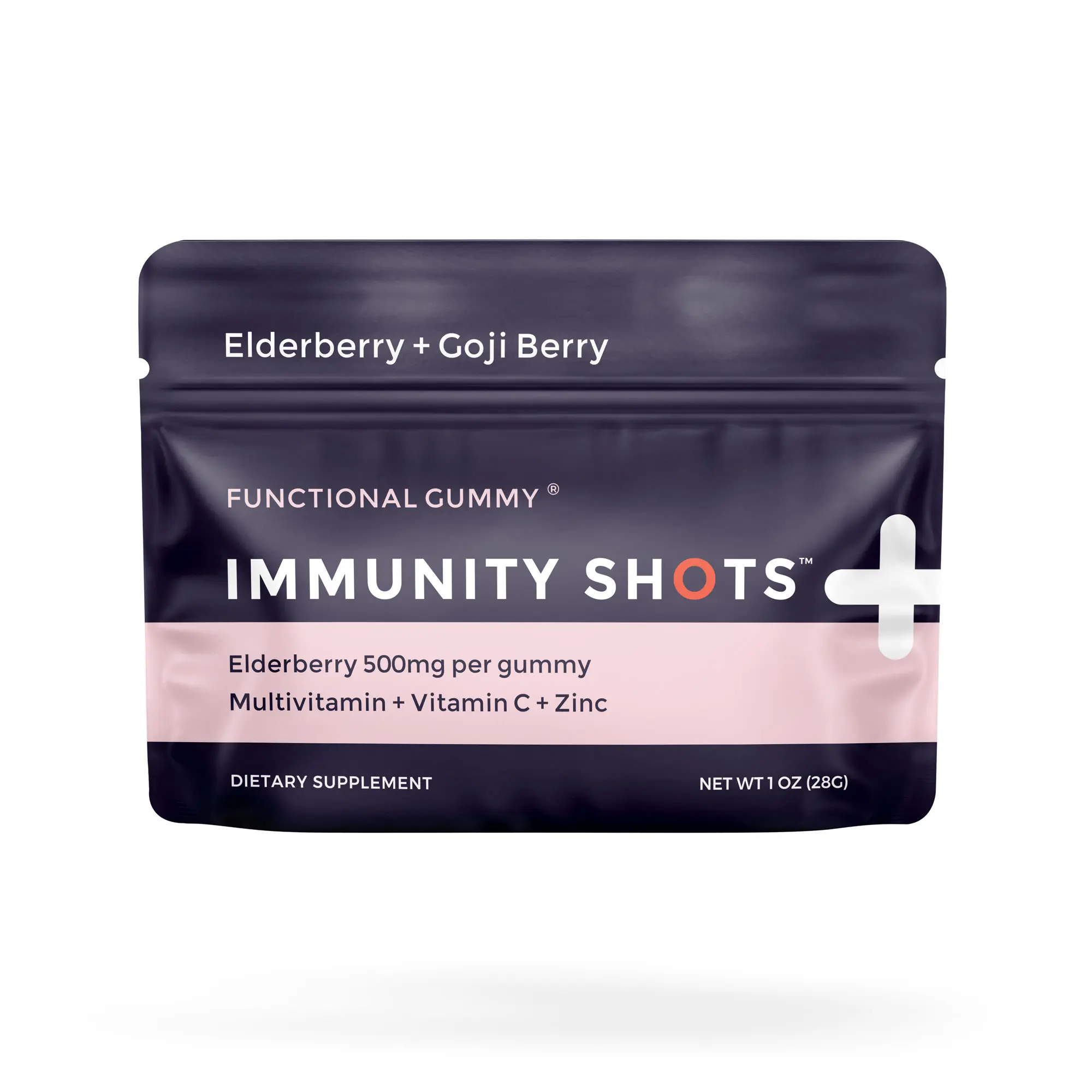 SGC Immunity Shots - Elderberry and Goji Berry 500mg Multivitamin Gummies (12-Packs, 4 Per Pack) Immune System Support Supplement, Vegan, Gluten Free, Plant-Based, Made in USA