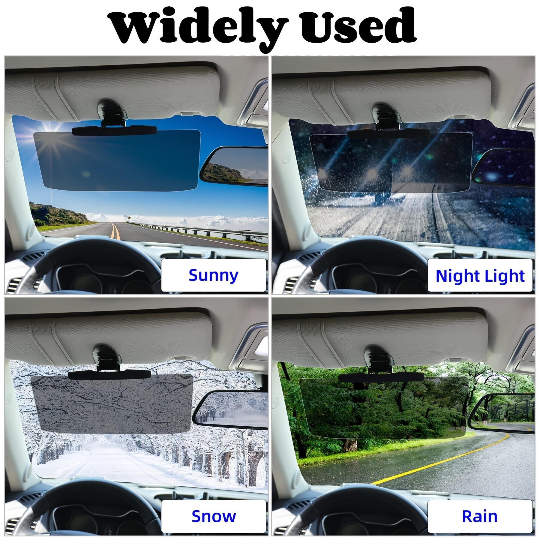 AutoShield Car Anti-Glare Visor Extender Sunlight & Headlight Shield Adjustable Universal Fit for Safer Day & Night Driving Reduces Glare Enhances Visibility