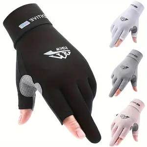 Two-Finger Breathable Fishing Gloves, Sweat-Absorbent & Lightweight, Ideal for Men & Women, Comfortable Outdoor Gear