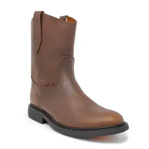 "Carolina" Men's Roper Work Boots - Chestnut