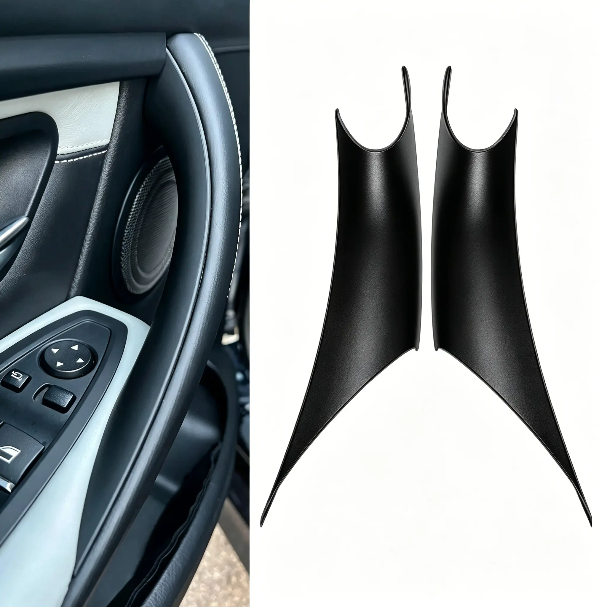 For 3 Series F30 F80 F31 F32 F33 F34 F35 F36 2013-18 Interior Door Pull Handle Inside Panel with Cover Trim Car Asseccories