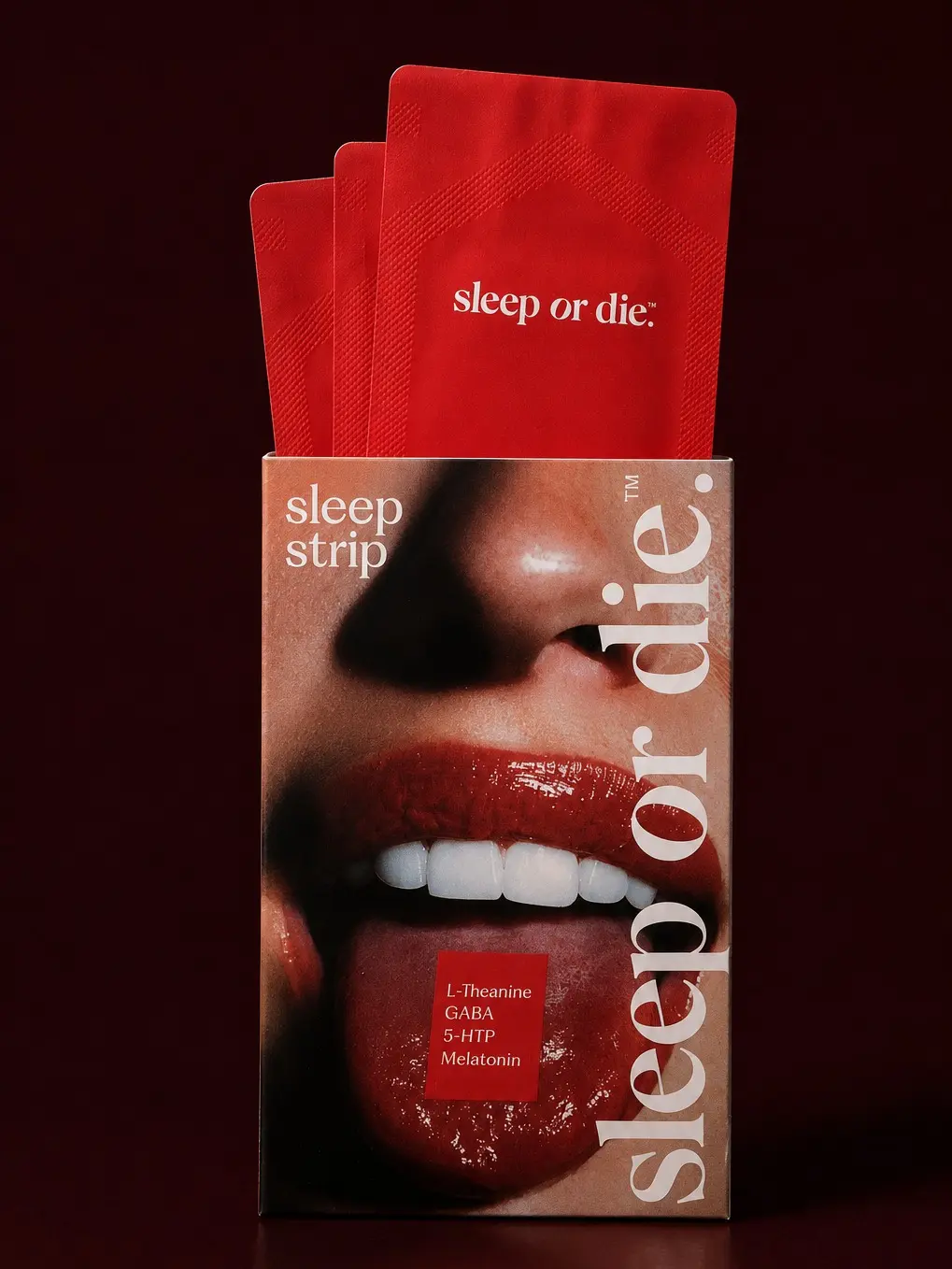 Strip Tease Instant Beauty Sleep Strip - All Natural Low Dose Melatonin, GABA, L-Theanine, 5-HTP Blend Sleep Supplement