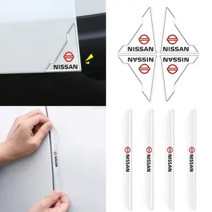 8pcs Car Door Handle Protection Film Sticker, Car Door Anti-Collision Strip, Corner Protector for Nissan Full Range Models, Car Decoration Accessories