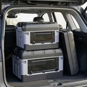 UTEK Foldable Car Storage Box, Large-Capacity Trunk Organizer. Thickened, wear-resistant and sturdy, with multi-compartment design for neat sorting. Compact and portable, ideal for outdoor, fishing and camping. Perfect for sedans, SUVs and vans.