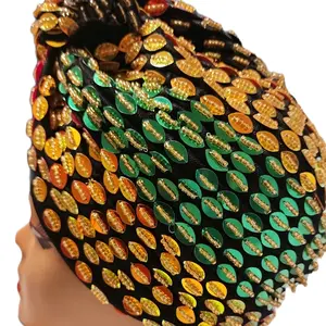beaded turban