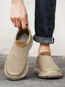 Men's Casual Breathable Slip-on Loafers, 2024 New Style Lightweight Comfortable Non-slip Loafers for Men Student, Fashionable Shoes for Daily Wear