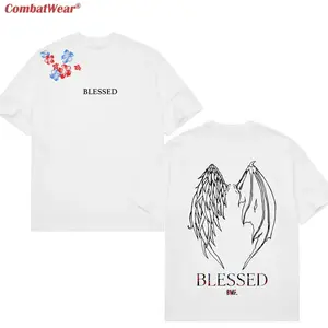 COMBATWEAR Max Holloway Blessed Wings Tee,  Blessed BMF T-shirt, UFC MMA Fan Custom Graphic Design, Gym Wear, Gift for Fighters, Sports Apparel X9G