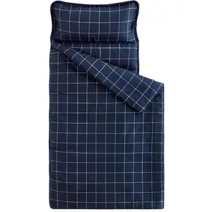 - Toddler Nap Mat with Pillow and Blanket, for Kids Boys Girls Ages 3 Plus in Kindergarten Daycare Preschool Pre K, Roll Up Sleeping Bag, Gingham Grid Checkered