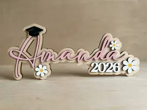 Personalized Class of 2026 Graduation Sign, Senior Photo Prop, Graduation Decorations 2026 Custom Name Grad Decor, Grad Party, Graduation Gift For Her, Grad Name Sign 2026, Graduation Gifts,