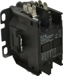 Eaton Cutler-Hammer 2 Pole, 25 Amp Inductive Load, 110 to 120 Coil VAC at 50/60 Hz, Nonreversible Definite Purpose Contactor Phase 1 Hp: 2 at 115 VAC, 3 at 230 VAC, 35 Amp Resistive Rating, Open Enclosure C25BNB225A