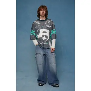 Pacsun Men's Ryder Ultra Baggy Jeans ZipperedÂ Medium Blue