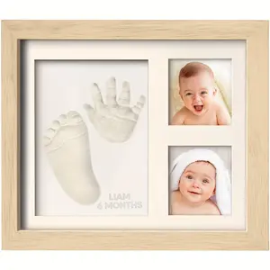 Handprint Photo Frame, Baby Memorial Picture Frame, Halloween Infant Gift, Newborn Keepsake, Personalized Baby Gift, Christmas Decoration