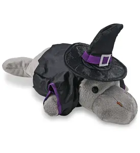WILD COLLECTION PLUSH - 15" GREY MANATEE WITCH DRESS UP