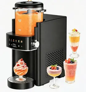 【Deal】Slushie Machine with Self-Freezing, 3-in-1 Ice Cream Maker and Margarita Machine, No Ice Needed Rapid Chill Slushy Maker for Home, Parties, 6 preset mode，Frozen Drinks, Frappe, Smoothie,  monthersdaygift，Automatic cleaning，summermusthave