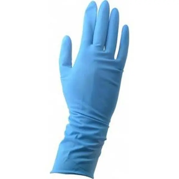 Microflex Powder-Free Disposable Medical Grade Latex Cleaning Gloves, Size S, 11 mil, 12" Long, Blue, Textured Grip Beaded Rolled Cuffs, Ambidextrous, SG-375-S (For Medical & Home Care Use)