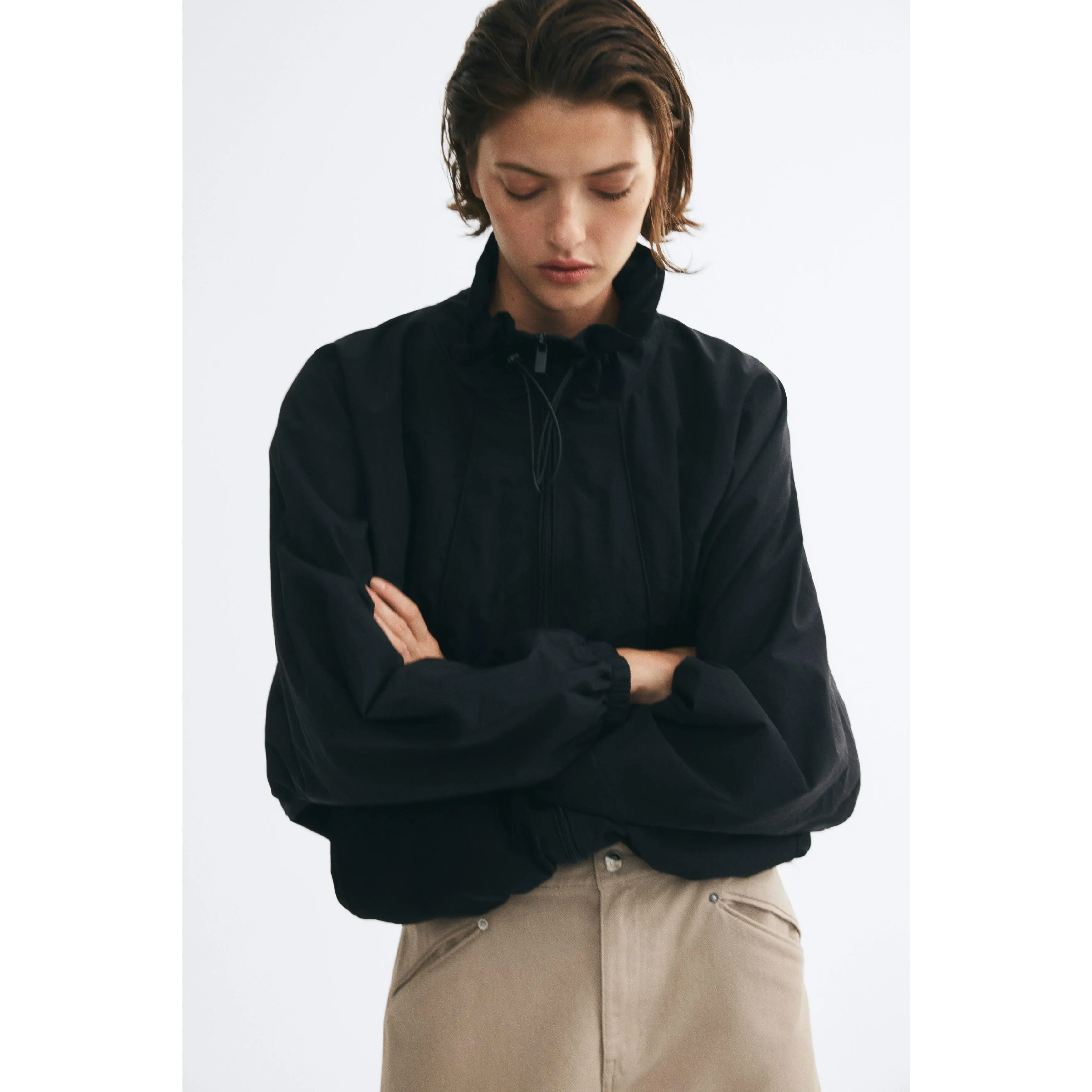H&M Oversized nylon jacket