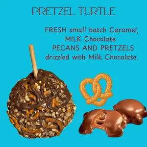 Copperpot Caramel Co Turtle Pretzel Caramel and fresh pecans