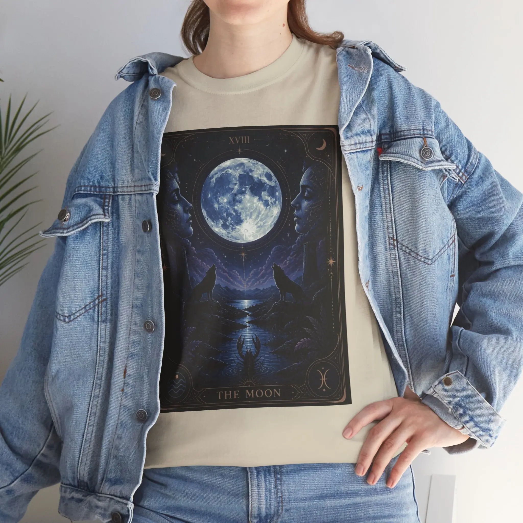Tarot "The Moon" Tee — The Moon Tarot Graphic T-Shirt