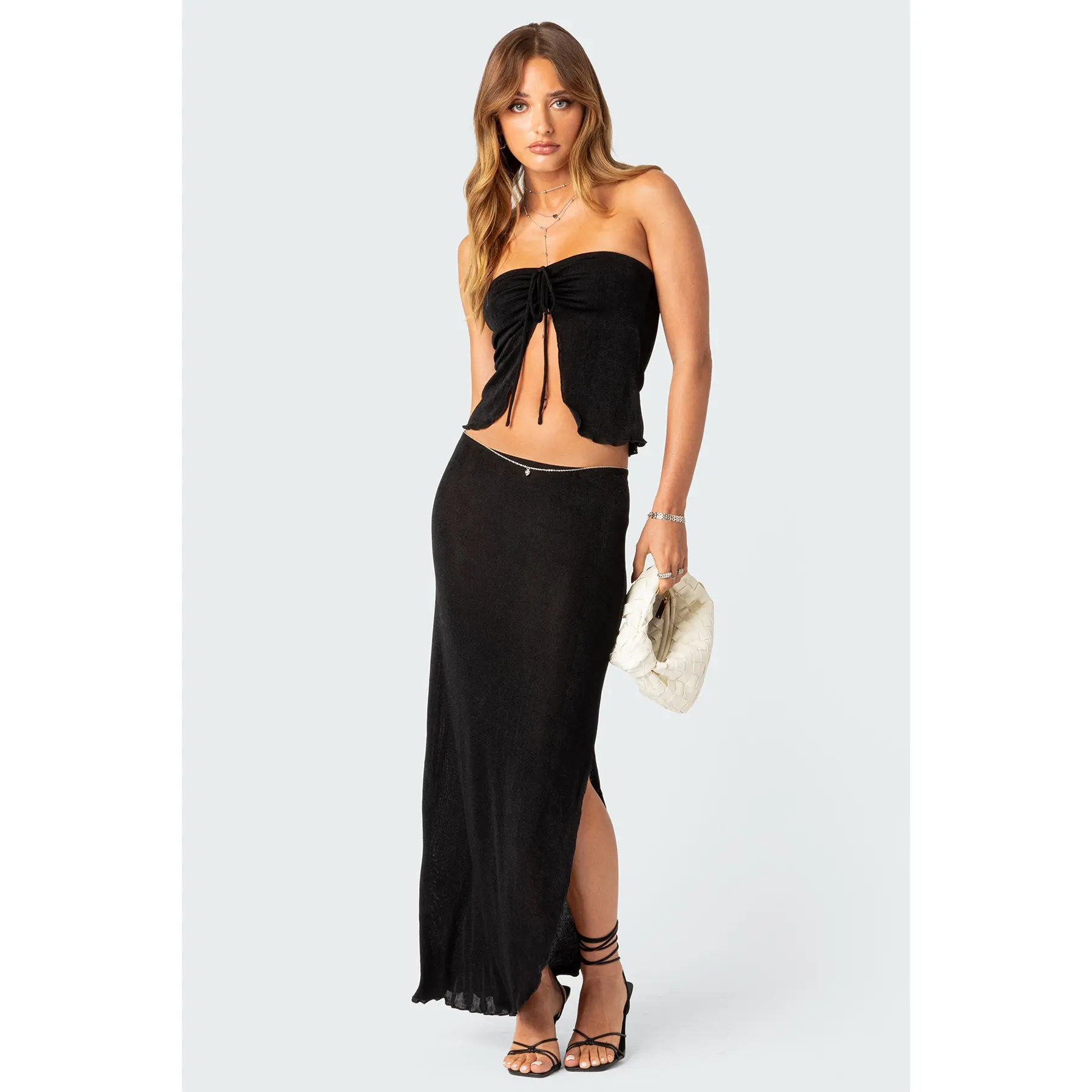 Milan Slitted Maxi Skirt