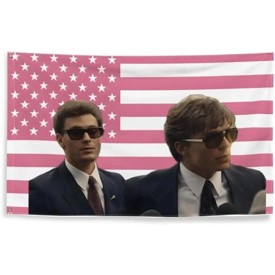 Cooper Koch And Nicholas Chavez Pink American Flag Tapestry Gift Nicholas Chavez Pink American Flag Gift Free Menendez Brothers Decoration Wall Tapestry Gifts 60*50inch