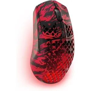 SteelSeries Aerox 3 Wireless: Faze Clan Edition — Holey RGB Gaming Mouse — 18K DPI TrueMove Air Optical Sensor — Ultra-Lightweight Water Resistant Design