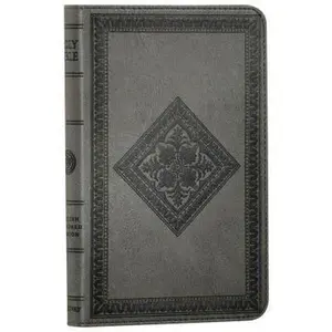 USED-ESV Compact Bible, TruTone, Gray, Diamond Design, Red Letter Text by Anonymous (Unknown)