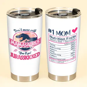 Mothers Day Gifts For Mom, Wife - Gifts For Mom From Daughter, Son, Kids - Unique Birthday Present Ideas For Mom, Mother, Wife, New Mom, Mother From Daughter, Son, Husband, Mother's Day Tumbler, Mamasaurus 20/30 Oz Tumbler