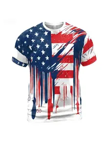 American Flag Fishing Hook Boat Patriotic 3D T-Shirt, Fashion Trendy Clothing, Full Sizes Available, Soccer Jersey, Sports Outdoors Gift