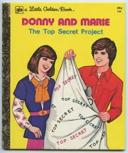 USED Book - DONNY AND MARIE The Top Secret Project by Laura French (Hardcover)