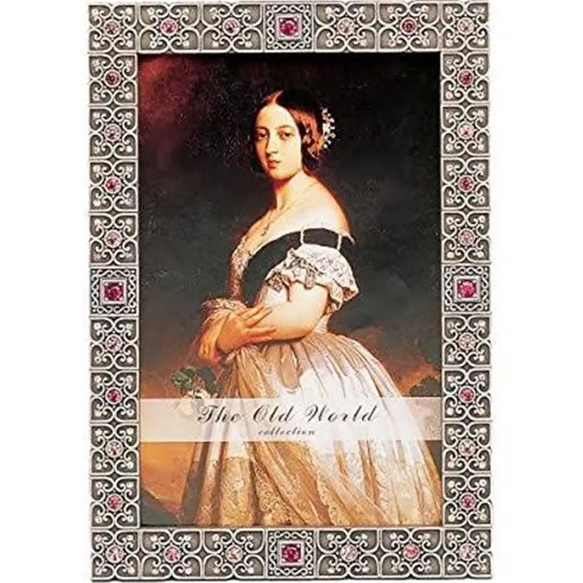 4 x 6 in.Jewel Frame Amethyst Picture Frame, Red