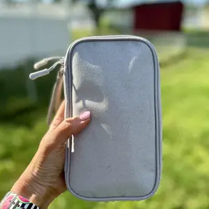 Product Review of Cable Storage Bag, Portable Double Layer Makeup Storage Box, Waterproof Stationary Storage Container, Travel Organization Pouch for Outdoor Travel, Gift Choice #TOP PICKS from d**e