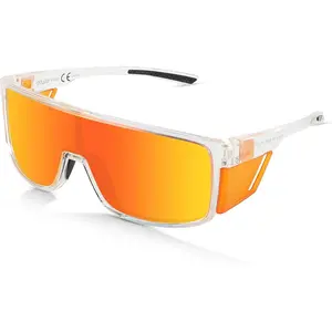 OULAIQI Polarized Sunglasses for Men Women with Removable Side Shields,UV400 Protection for Sport Hiking Fishing Eyewear