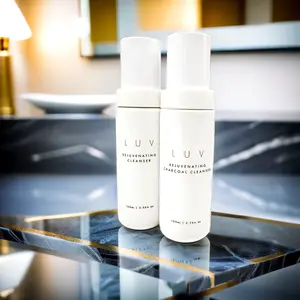 Aluva Power Duo Face Cleanser Set - Charcoal Cleanser - Hyaluronic Acid Cleanser Cleansing Daily