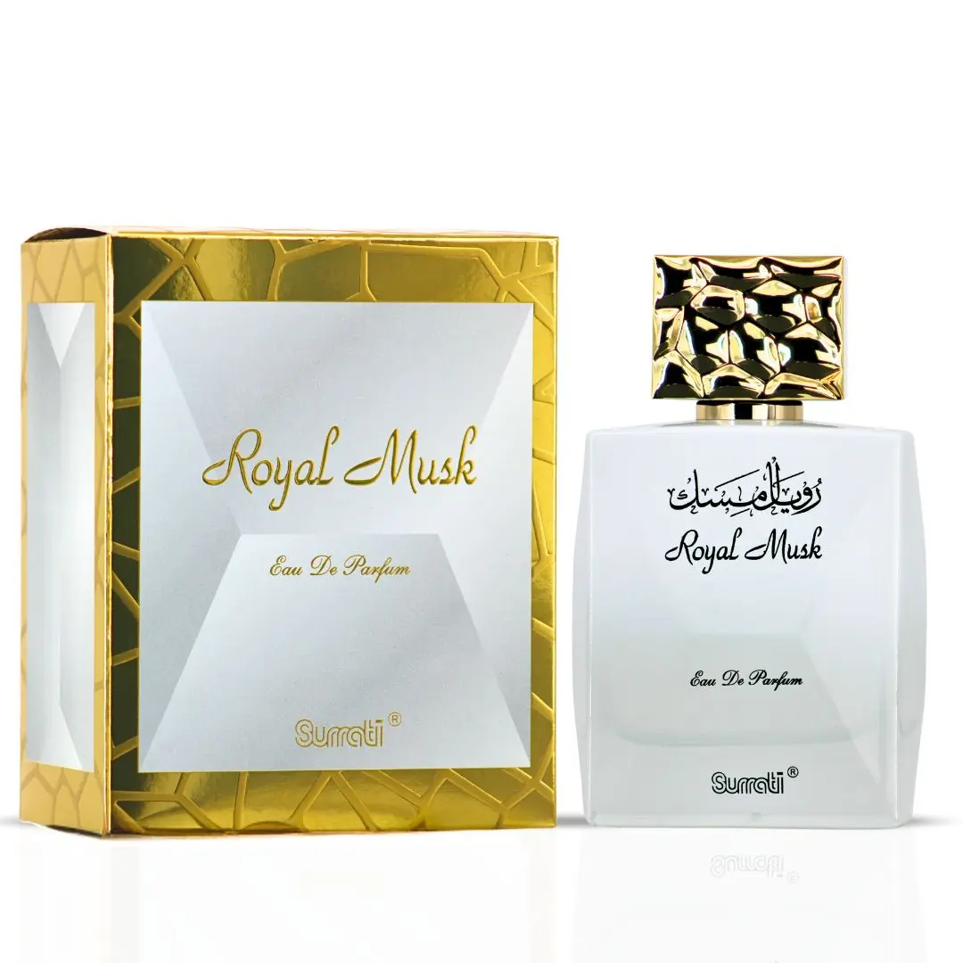 Royal Musk EDP 100ML (3.4 OZ) by SURRATI, Exotic Fragrances for Men & Women. Royal Musk EDP 100ML (3.4 OZ) by SURRATI, Exotic Fragrances for Men & Women.