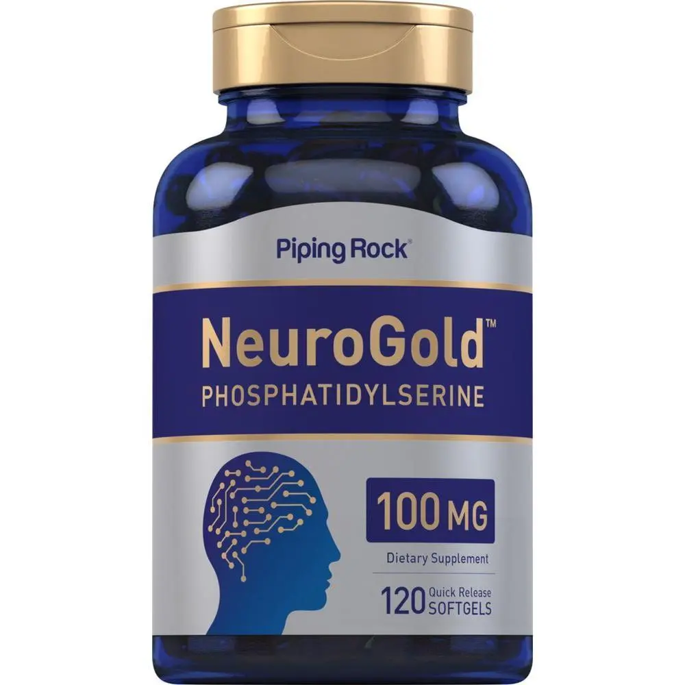 Piping Rock Phosphatidylserine 100mg  | 120 Softgels | NeuroGold | Non-GMO, Gluten Free Supplement