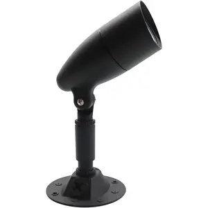 LED Outdoor Single  Flood Light, 10W Hardwired Spotlight,   Light for Yard, Patio & Landscape, 3000K Warm White, 960 Lumens, Adjustable, Black Metal Exterior