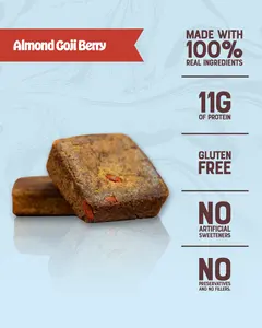 Fudge Fuel -Almond Goji Berry blondie