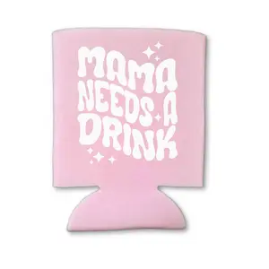 Mother's Day Can Cooler, Mama Needs A Drink, Happy Mother's Day, Mommy's Can Coolie Party Gift, Beer Sleeve for Mama